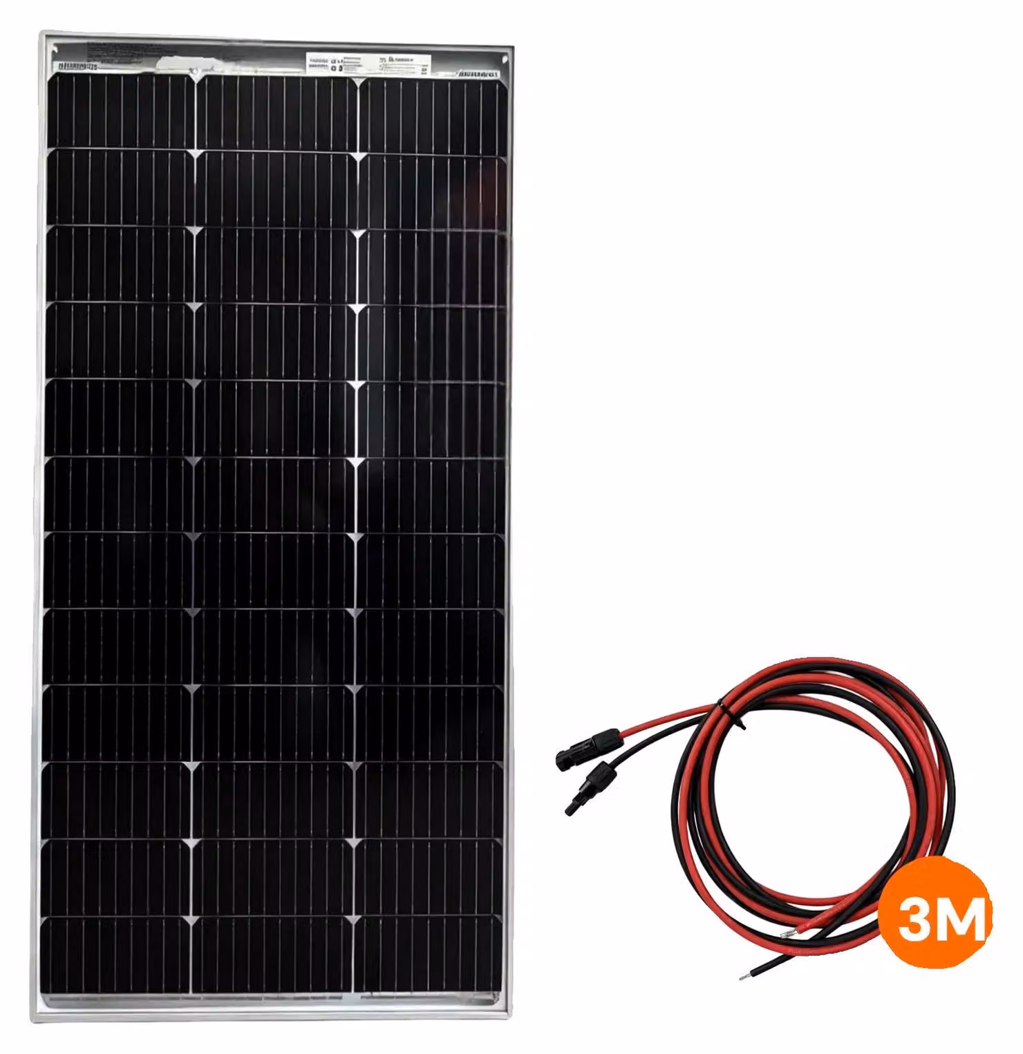 Pannello solare, materiale resistente, facile installazione, bifacciale, 120W, confezione singola e con supporto da 3M