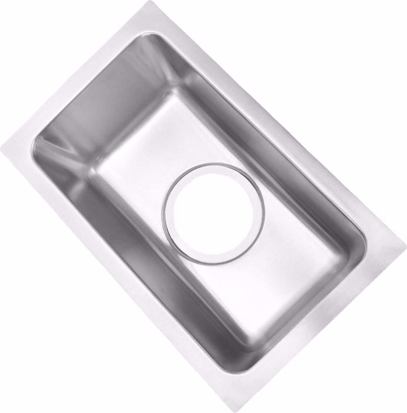 Lavello da bar 13,39 x 8,27 x 5,31 pollici, vasca singola, cucina in acciaio inossidabile con scarico, tubo corrugato per veicoli, barche, camper, yacht