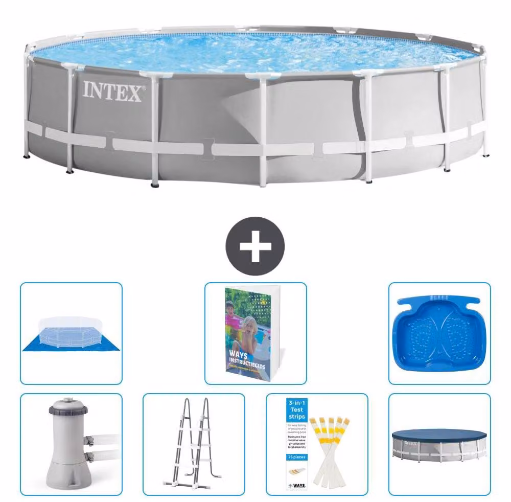 Struttura per piscina a forma di prisma - 427x107 cm - composta da 6 elementi - modello S662