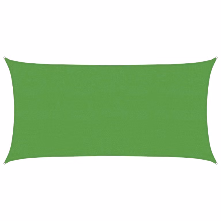 Telo Ombra Rettangolare vidaXL in HDPE Verde Chiaro 2,5 x 6 m