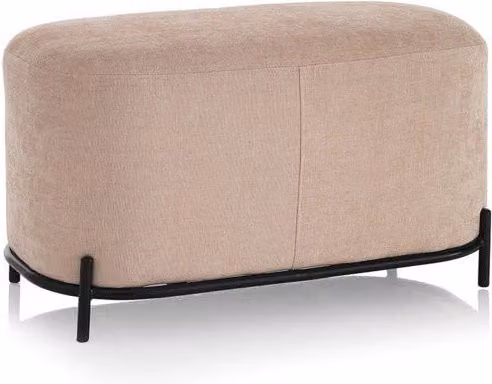 Panca 82x42x45 cm in Tessuto Rosa