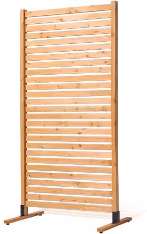 Pannello Divisorio in Legno Vevor Marrone con Supporto per Privacy Esterna, L/P/H: 91 x 6,3 x 187 cm