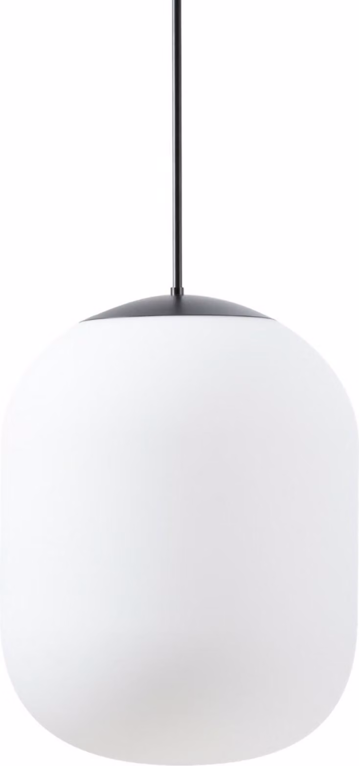 OSMONT TAN62802 TANIA P2 HP apparecchio a sospensione in vetro nero/bianco IP40 4000 K 59W LED