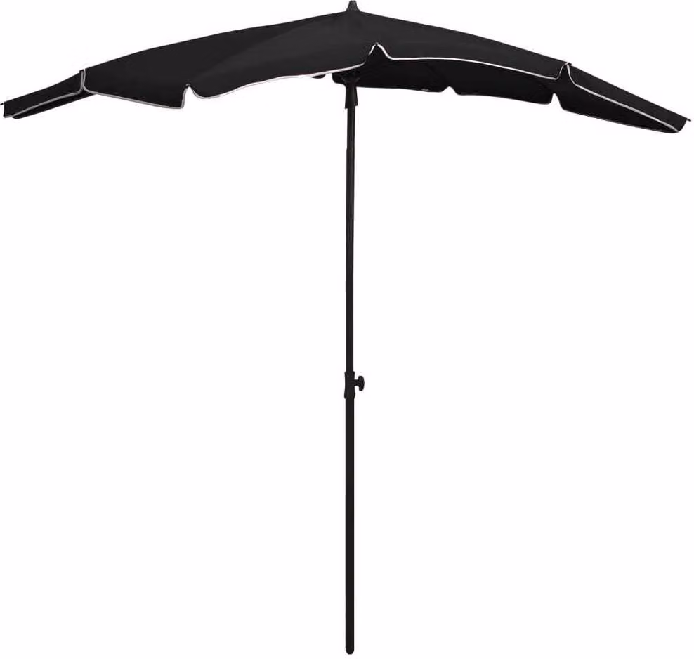 Maison Exclusive - Ombrellone con palo 200x130 cm Nero