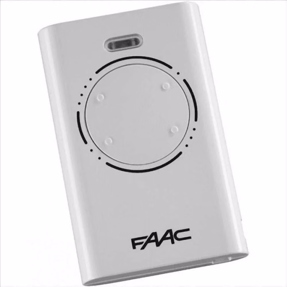 Trasmettitore a distanza Faac XT4, frequenza 433MHz, tecnologia SLH, portata lunga