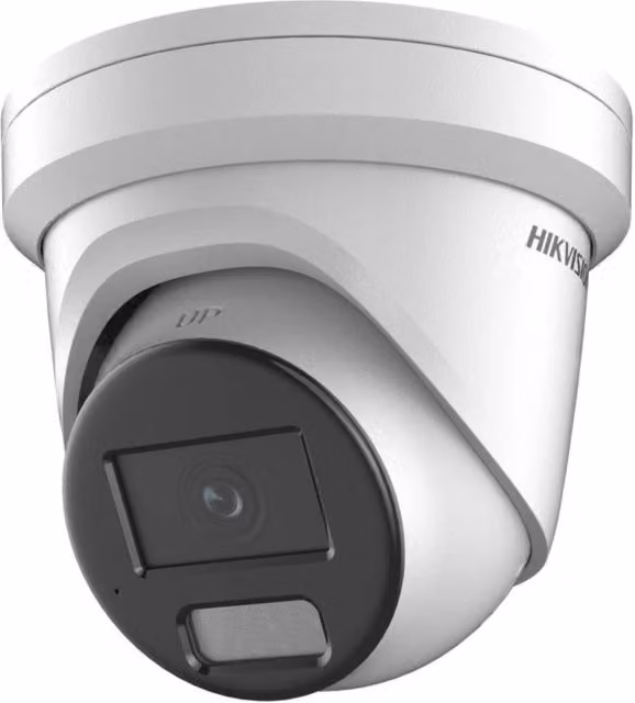 Telecamera di sorveglianza Hikvision 4MP Smart Hybrid Light ColorVu 2.8mm Turret DS-2CD2347G2H-LIU bianca