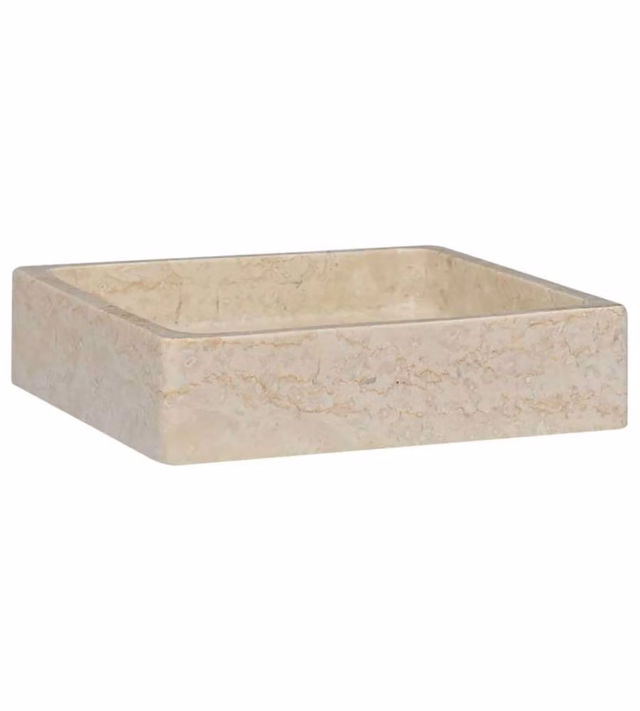 Lavandino Crema 40x40x10 cm in Marmo