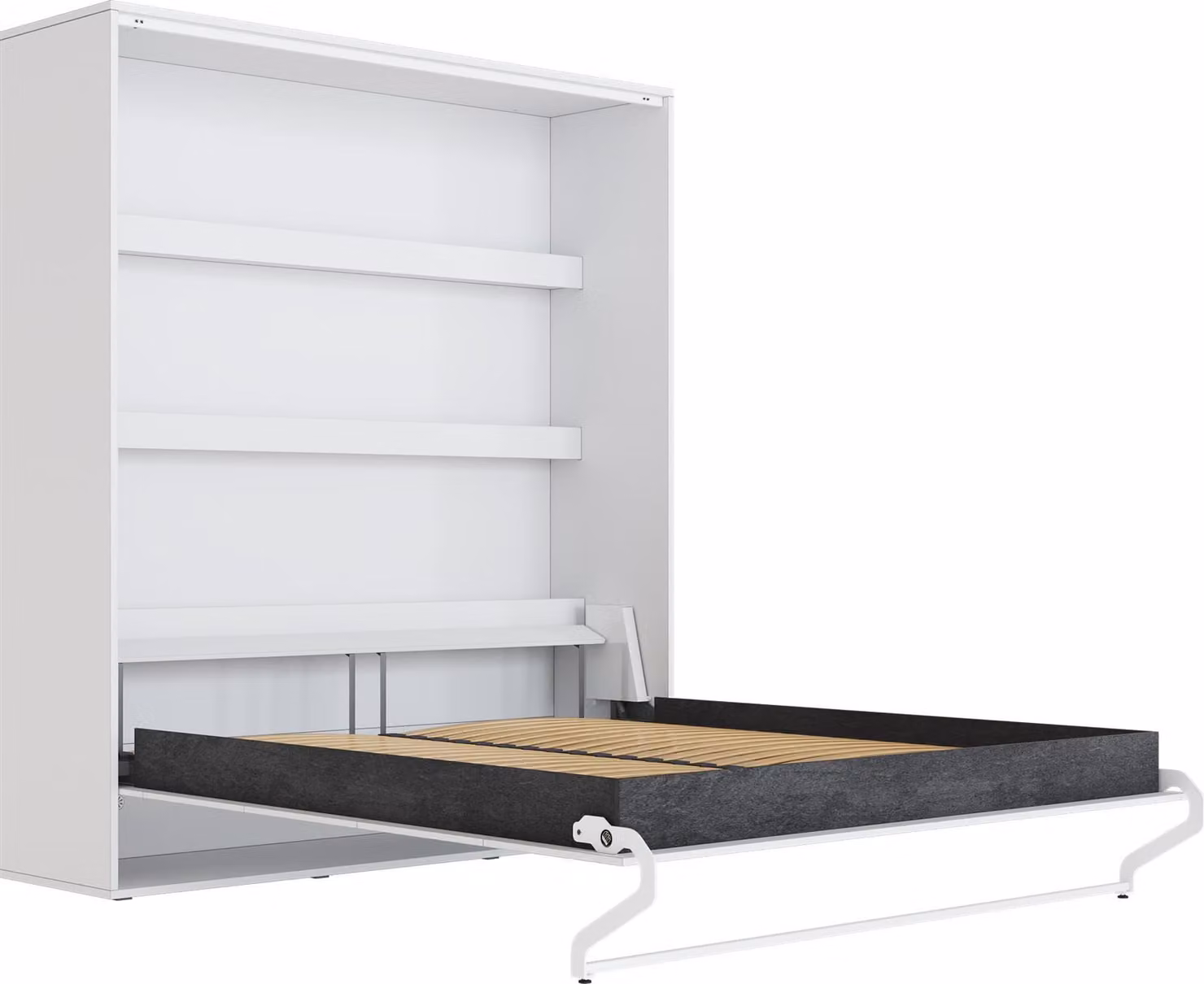 Letto a scomparsa 180x200 verticale M3 profondità 55cm Bianco