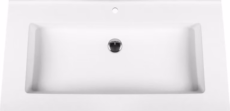 Lavabo da bagno in resina minerale Veroni, modello Solid Surface, dimensioni 80 cm
