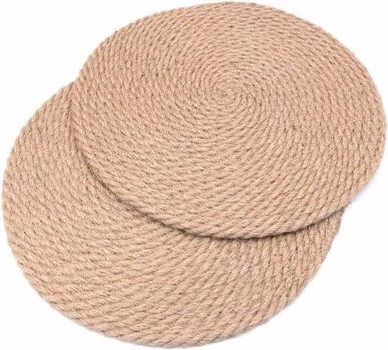 Sottopiatto isolante in rattan intrecciato a mano, diametro 30 cm (12 pollici), ideale per proteggere piatti e vassoi, resistente al calore, perfetto per cucina e sala da pranzo