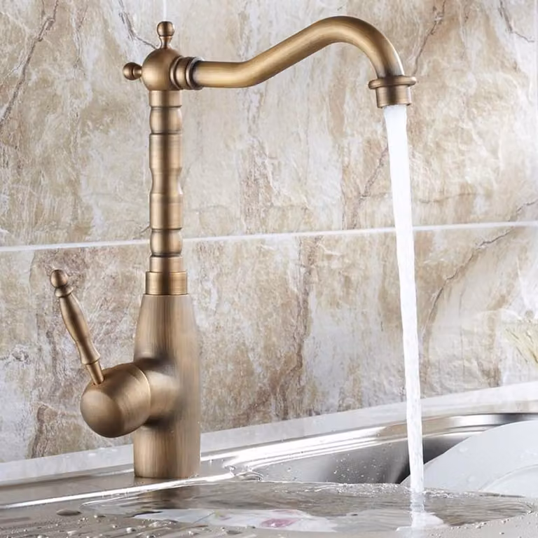 Solidchoice - Miscelatore per lavabo vintage e antico, a una leva