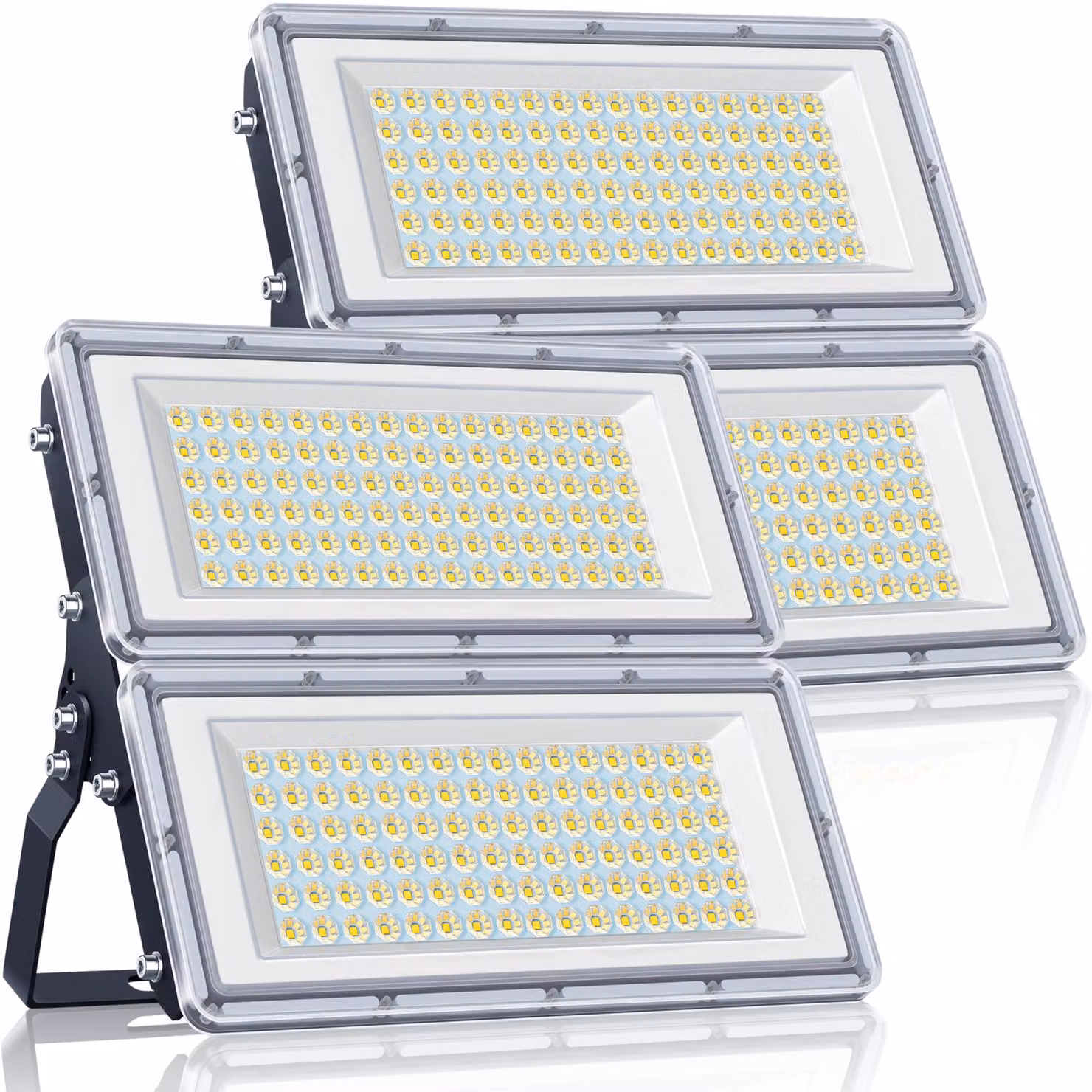 Fari LED da esterno, 200 W, confezione da 2, 20.000 lumen, 7000 K, grado di protezione IP67, impermeabili