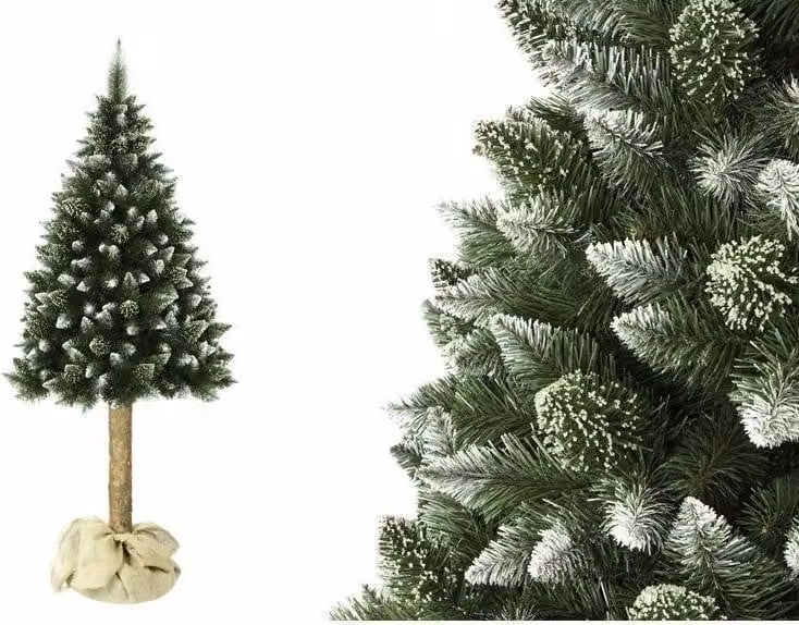 Albero di Natale artificiale 180 cm con cornice - 3 parti