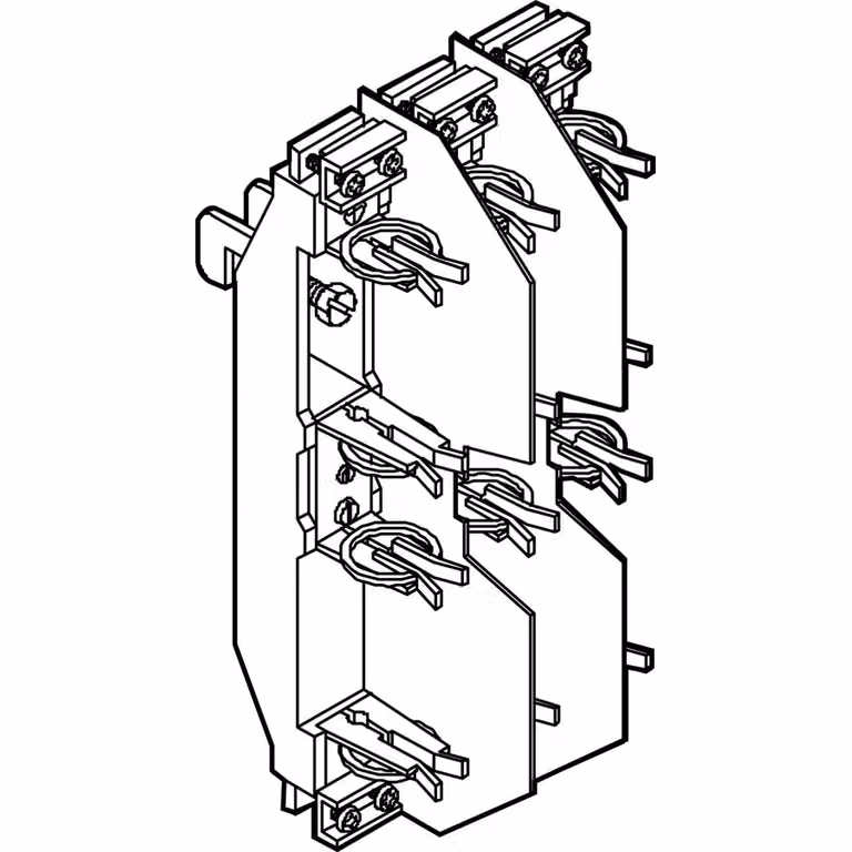 ABN NH - Base, taglia 00, 1 polo, montaggio su sbarre collettrici XUS1-00