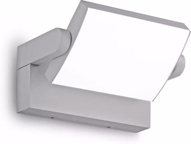 Applique da parete esterna Ideal Lux Swipe in alluminio grigio con LED 20,5W 3000K IP54