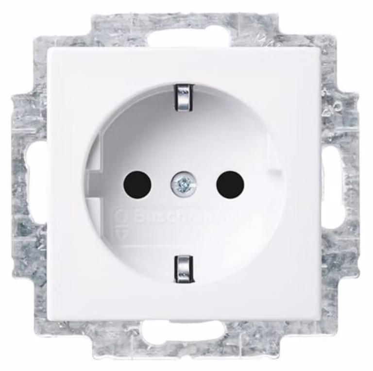 Busch-Jaeger 20 EUCBLI-914 Presa di corrente con luce di orientamento notturno + protezione tattile avanzata Balance SI bianco alpino