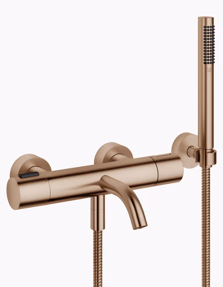 Dornbracht META Mitigeur monocommandé pour bain, pour montage mural, avec flexible de douche, saillie 210mm, 34234979-42, 34234979-42