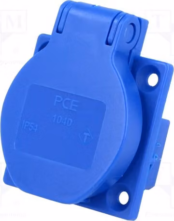 1 connettore: per alimentazione AC, presa 2P con messa a terra (PE), 250VAC, modello 1040-0BS, monofase