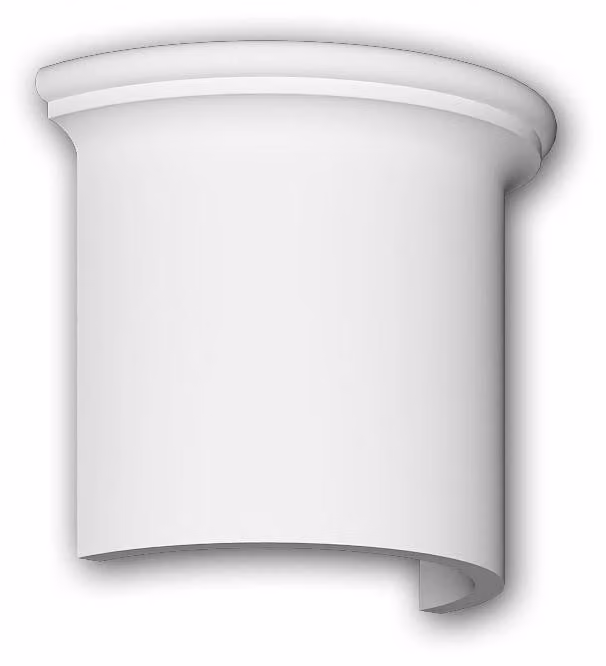 Segmento di semicolonna Profhome 416001 Facciata decorativa in stile toscano