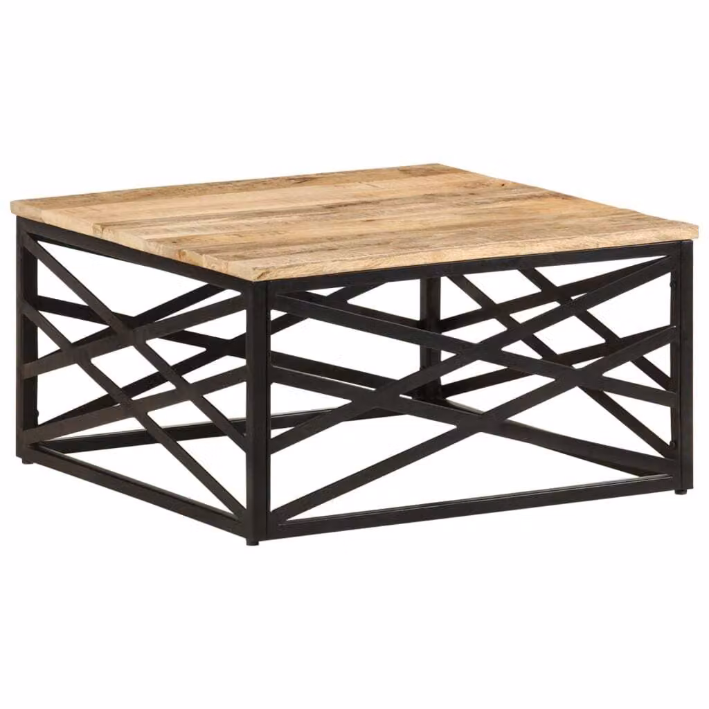 Maison Exclusive - Tavolino 68 x 68 x 35 cm, in legno massello di mango