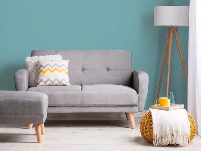 Divano Letto Click Clack Beliani Grigio con Gambe in Legno di Gomma Olio per Soggiorno Moderno e Minimalista – 1