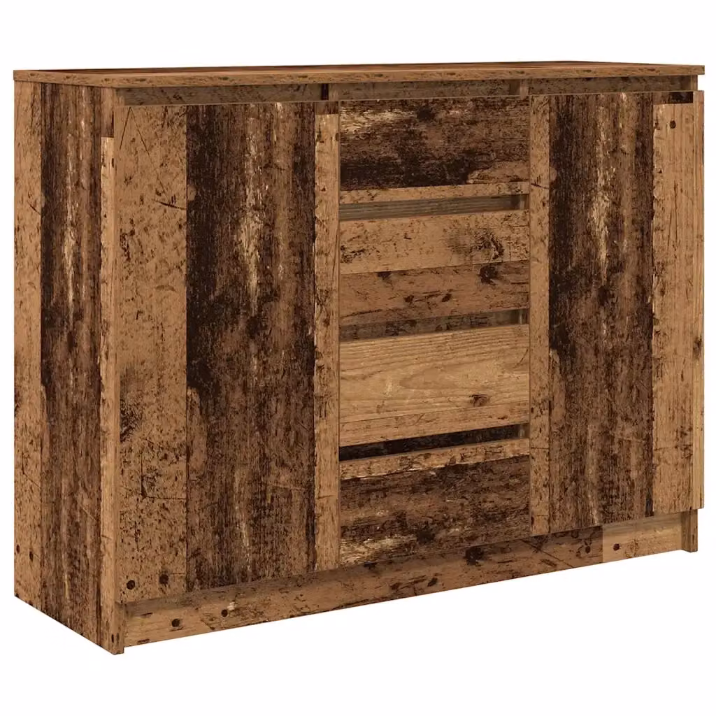 Credenza Buffet Design Mania in Legno Antico Marrone con Cassetti e Finitura Opaca L: 100,5 cm, P: 35 cm, H: 76 cm – 2