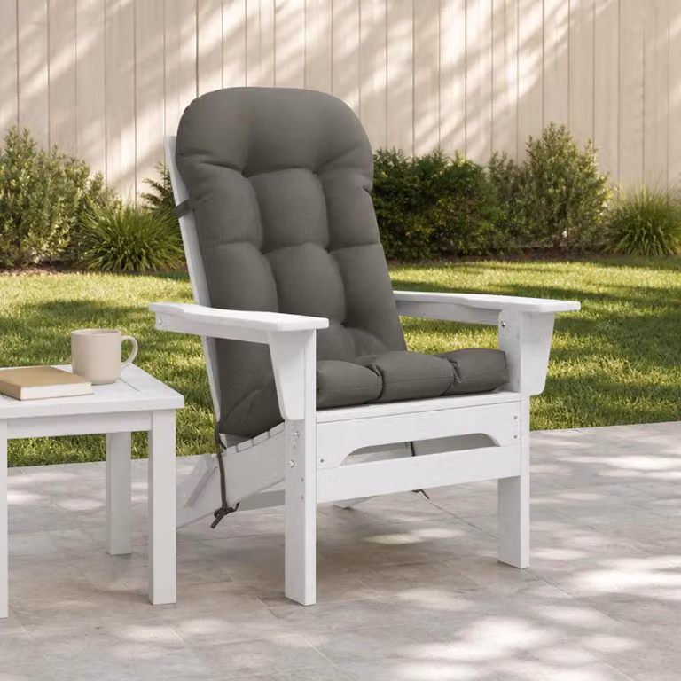 Cuscino per Lounger Sole vidaXL PUTTEN Grigio in Poliestere Resistente ai Raggi UV