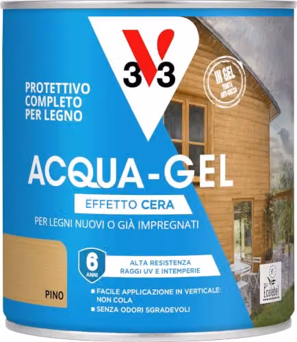 V33 Protettivo Completo per Legno Acquagel Pino 0,75L