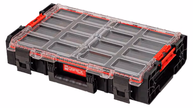 Qbrick System ONE Organiser XL 2.0 MFI impilabile 582 x 387 x 131 mm 13,6 l IP66 con inserto in schiuma