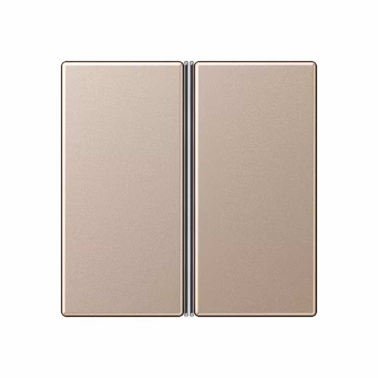Jung A402TSACH Set di pulsanti doppio, completo, color champagne