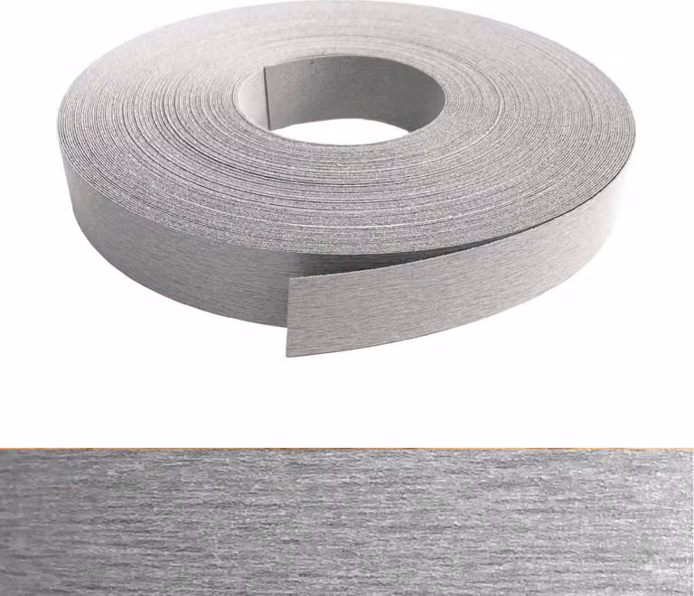 Bordi in melamina 22mm x 10m con adesivo a caldo in decoro acciaio inossidabile