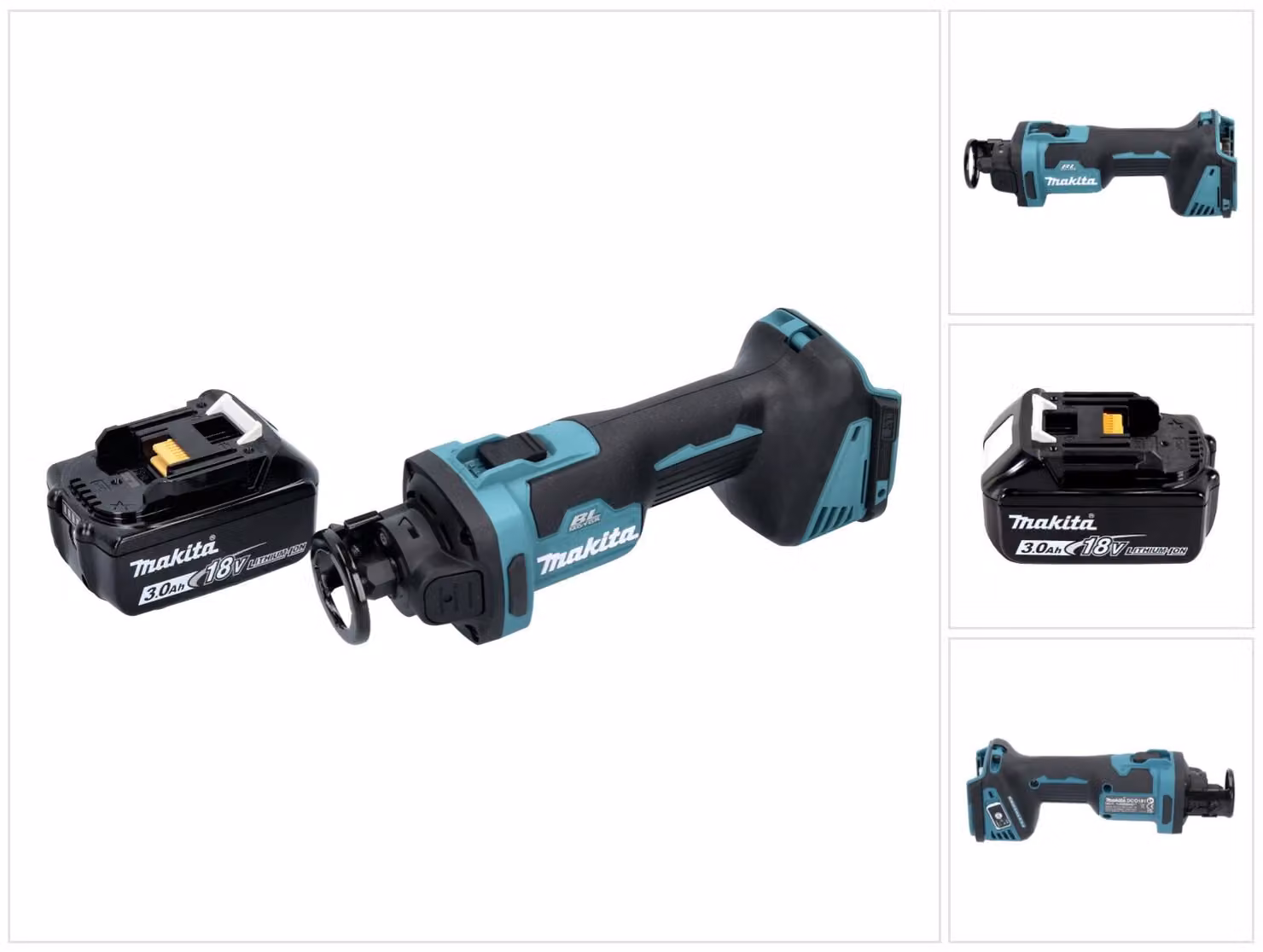 Fresa rotante a batteria Makita DCO 181 F1 18 V 32000 rpm brushless + 1x batteria ricaricabile 3.0 Ah - senza caricabatterie