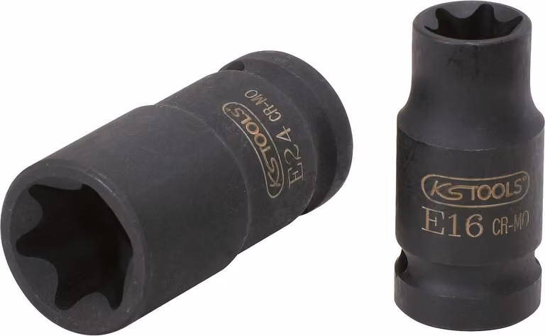 KS TOOLS 3/8" Torx E presa corta E4 - 515.0970