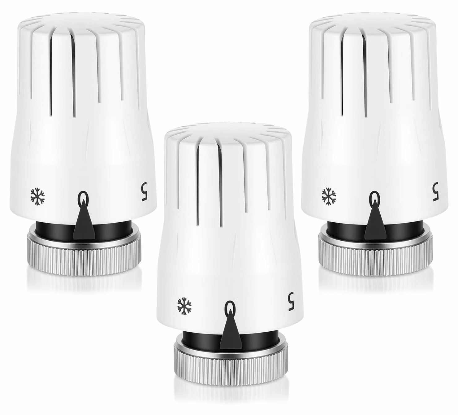 Valvola termostatica per radiatore, filettatura M30 x 1,5, con protezione antigelo, con 1-5 livelli di regolazione, per impianti di riscaldamento