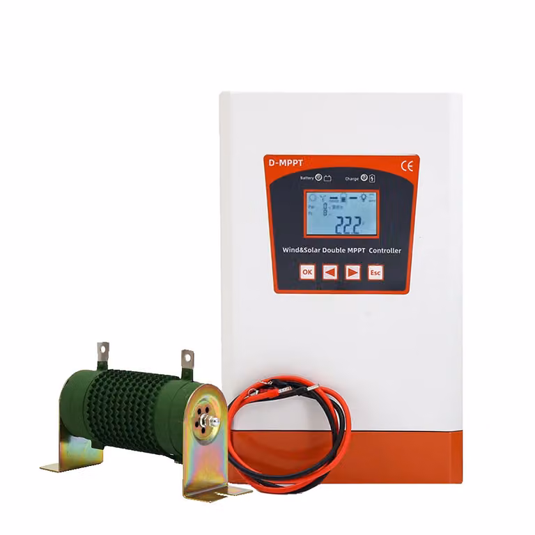 Doppio regolatore di carica MPPT, sistema ibrido eolico e solare da 6000W, 12/24V e 24/48V AUTO, 6000W doppio MPPT