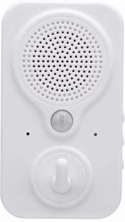 Campanello di allarme con sensore di movimento - Compact - Messaggi versatili - Ideale per aziende e abitazioni