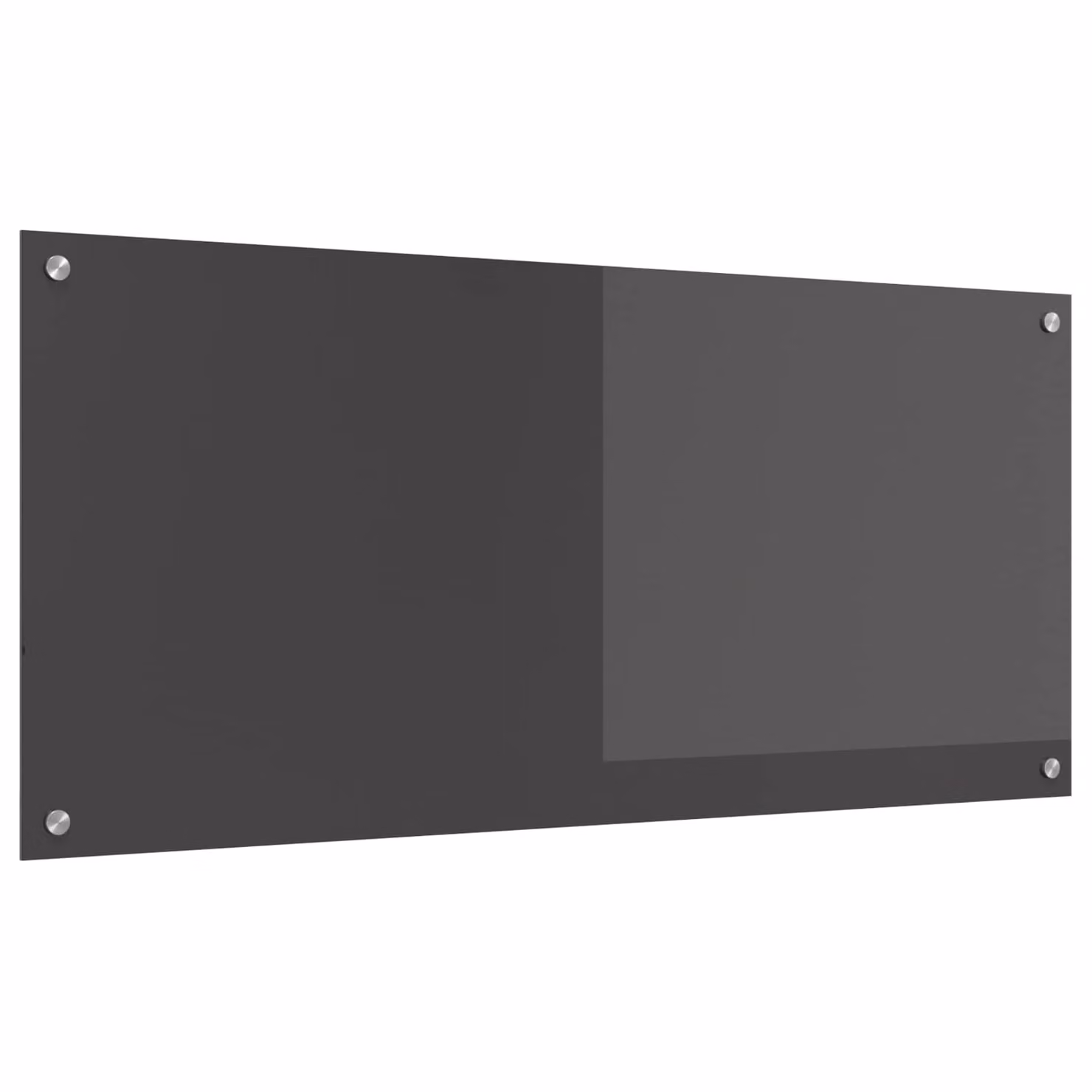 Schienale da cucina vidaXL in vetro temperato Grigio scuro L: 110 cm, H: 50 cm