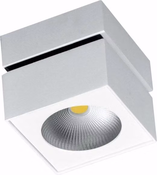 Applique LED Orientabile Rubyc Surface Beneito & Faure Bianco Opaco, 14W, Dimmerabile TRIAC con Switch CCT 2700K/3200K/4000K