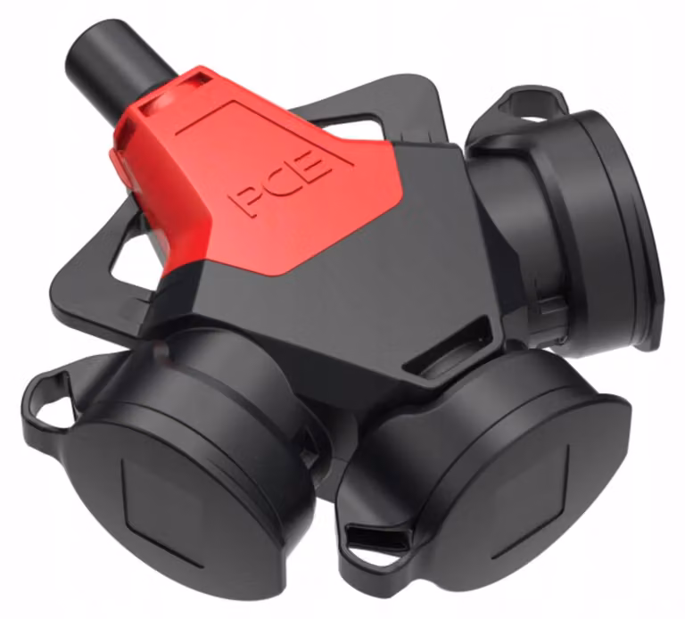 pce frizione a 3 vie Taurus2 in gomma con fascia di copertura IP54 rosso
