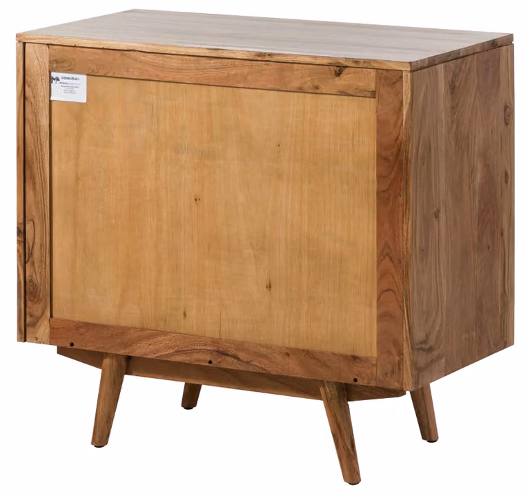 MASSIVMOEBEL24 | MOSAYK #113 Comò in legno di acacia laccato / natur 80x42x75