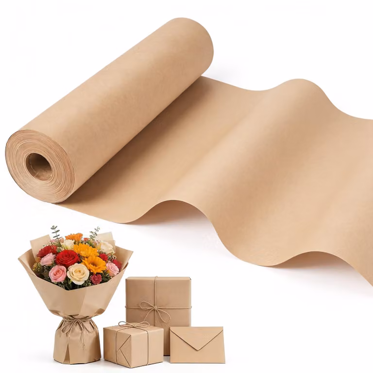 Rotolo di carta kraft, 30 cm x 35 m, 80 g/m², marrone, riciclabile