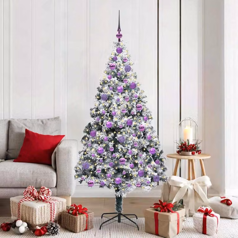 Maison Exclusive - Albero di Natale artificiale, colore bianco, altezza 180 cm