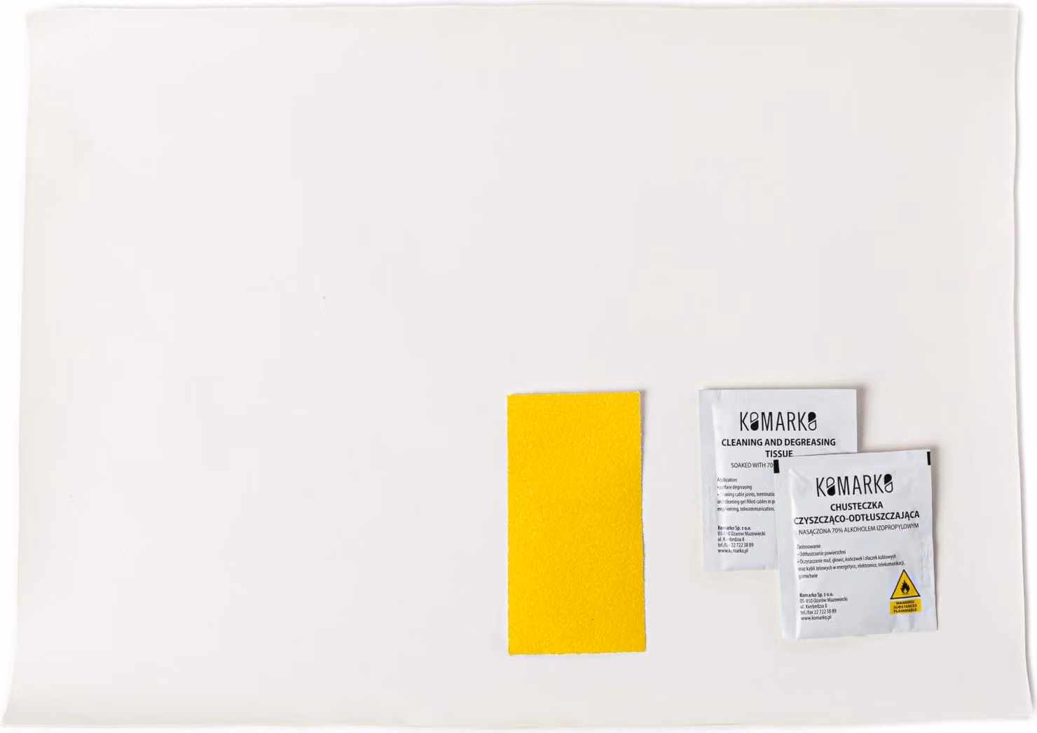 Kit di riparazione per teloni 45x32cm BIANCO