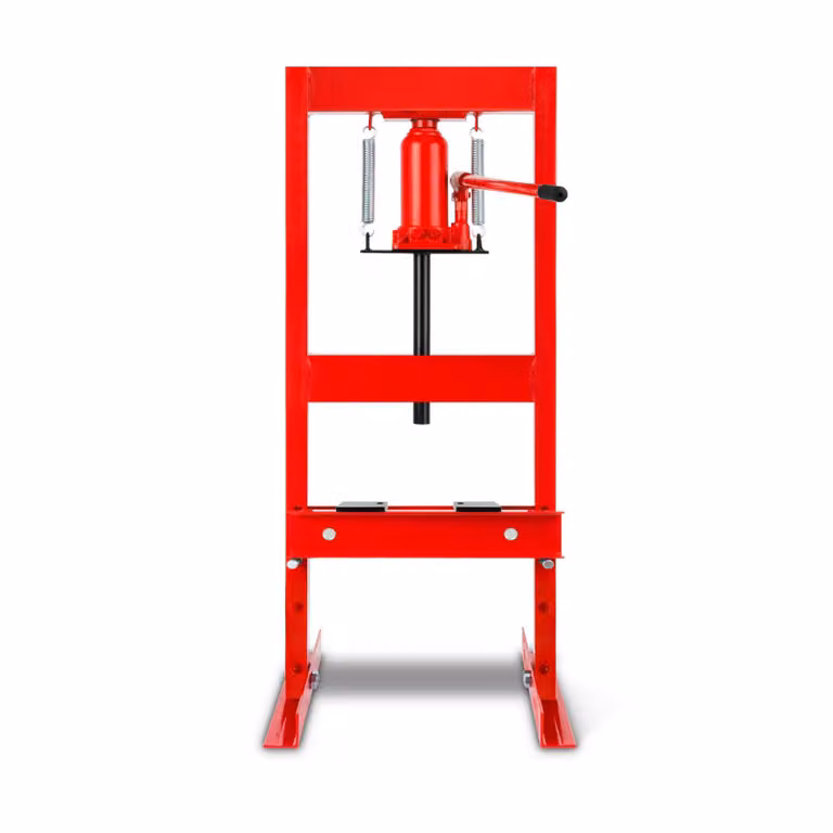 Pressa idraulica EBERTH Pressa da officina 6T Pressa idraulica, regolabile in 4 posizioni, altezza massima di lavoro 500 mm, larghezza di lavoro 320 mm