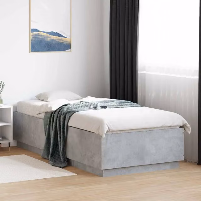 Struttura del letto Grigio Cemento 80 x 200 cm 3429658