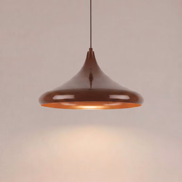 Lampada a sospensione Eysan Opviq, dimmerabile, Marrone / Ruggine, Soggiorno / Sala da pranzo, Metallo, Vintage, Lampada a sospensione