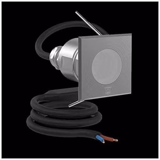 Lampada Led da Incasso a Terra Lombardo Cnc35 Q Bianco e Argento IP68 Luce Bianco Caldo – 1
