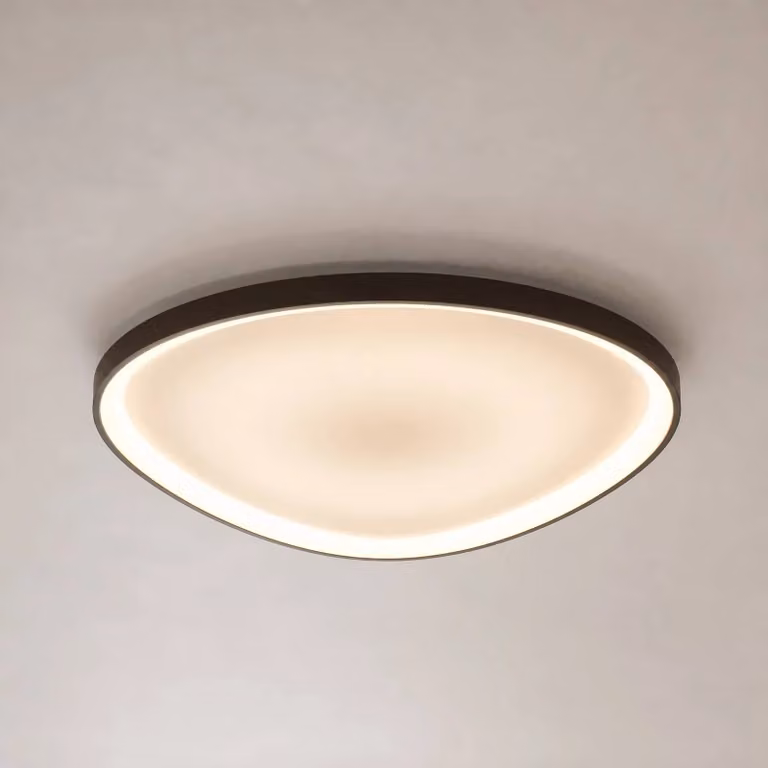 Plafoniera soffitto Asken Lucande, dimmerabile, Marrone / Ruggine, Corridoio, Alluminio, Moderno, Plafoniera