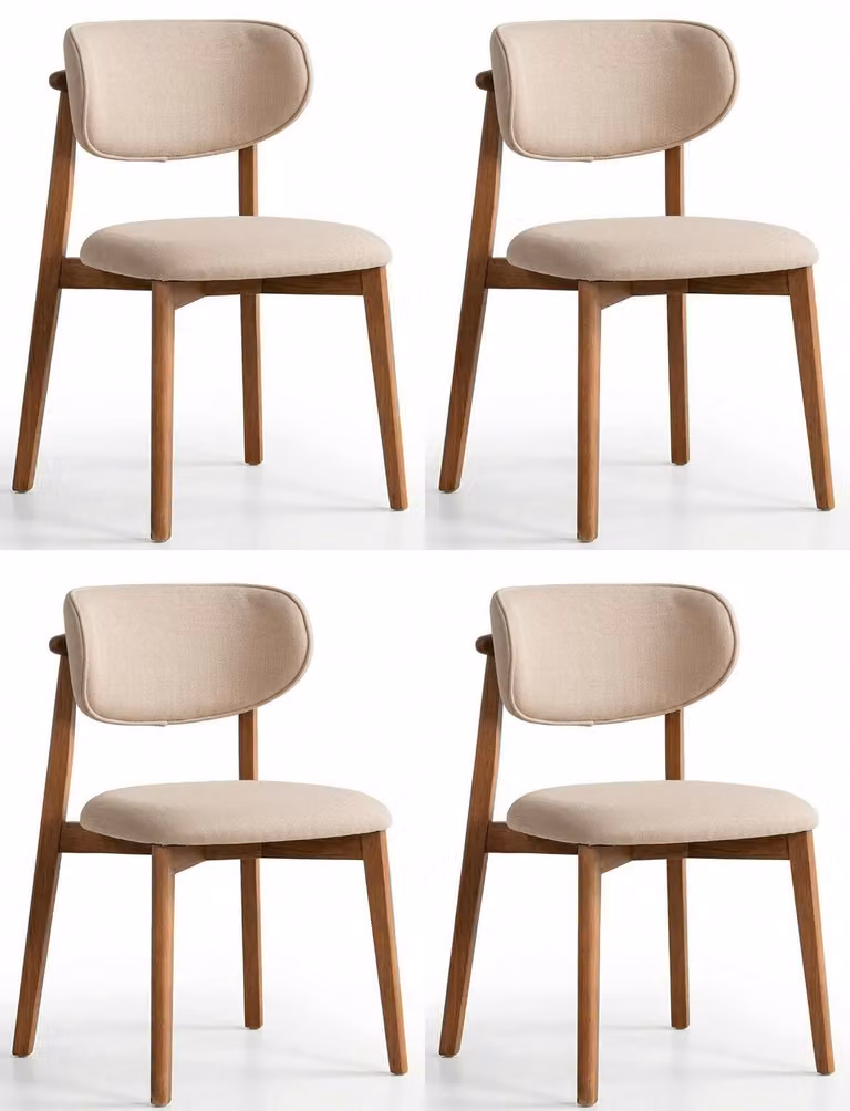 Set di 4 sedie imbottite – eleganti, comode e moderne