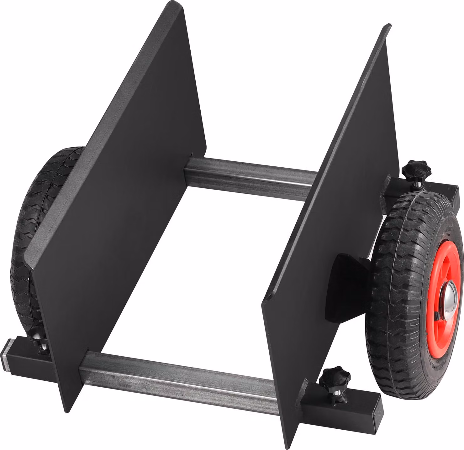 SucceBuy Carrello per pannelli, carrello per pannelli con capacità di carico di 274 kg, carrello per cartongesso per impieghi gravosi con ruote pneumatiche da 20,3 cm, carrello a pinza regolabile per la movimentazione di materiali in cartongesso